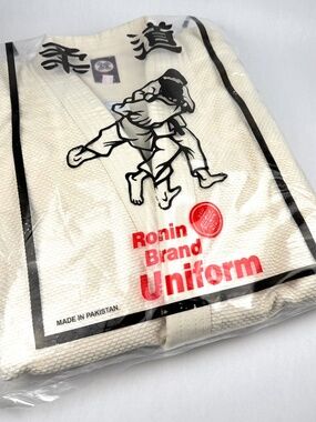 NEW Ronin Brand Uniform Competition Karate Shirt Pants Belt 100% Cotton Size 4